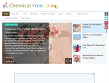 Tablet Screenshot of chemical-free-living.com